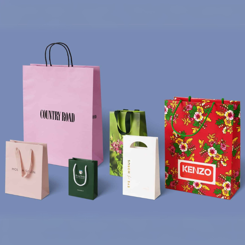 Custom boutique shopping bags